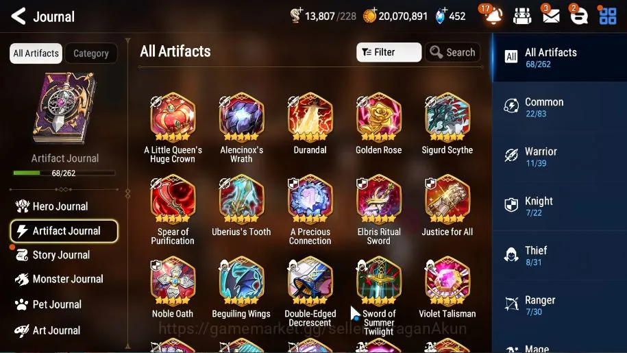 Epic Seven Accounts Mid-Tier ASIA Unverif|9 ML(A Tywin,Belian,DB Senya,LW Peira,A Vildred,Har setti,Etc)|BlessON|13K 2