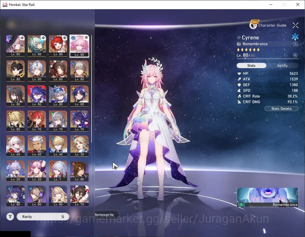 Honkai Star Rail Accounts End Game ASIA|TL 70|14 Limited|[Phainon,The Herta E1]+Sign,Cyrene,B3,Anaxa,Fugue,Acheron,Etc|SJ 2
