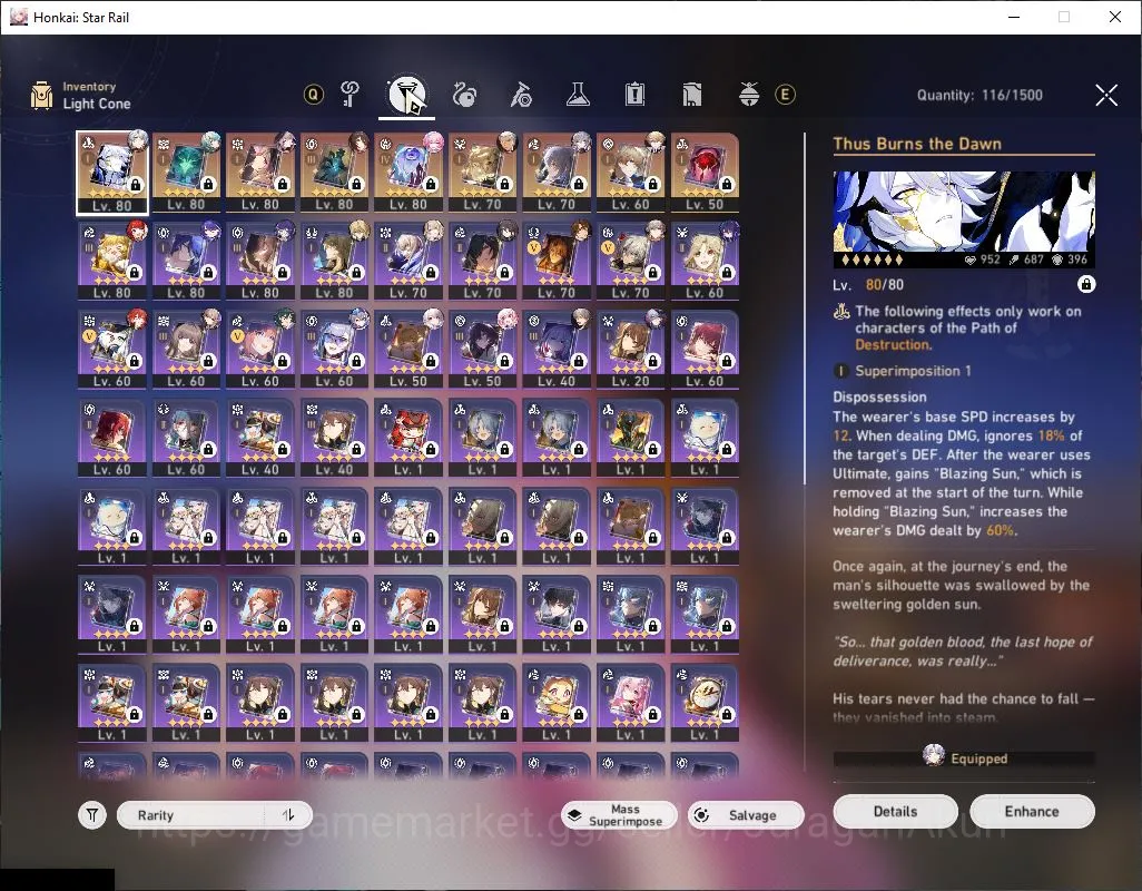 Honkai Star Rail Accounts End Game ASIA|TL 70|14 Limited|[Phainon,The Herta E1]+Sign,Cyrene,B3,Anaxa,Fugue,Acheron,Etc|SJ 5