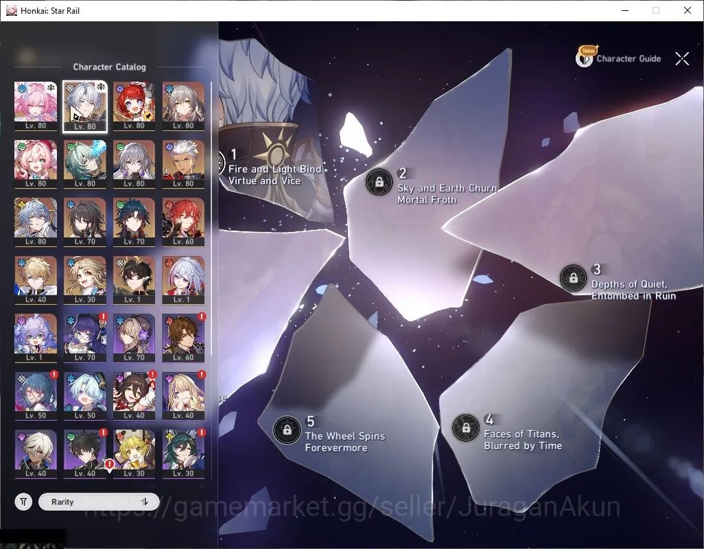 Honkai Star Rail Accounts Mid Game ASIA|TL 67|1K SJ|10 Limited|[Phainon E1,Archer]+Sign,Cyrene,Hyacine,B3,Anaxa,Etc|MC 5