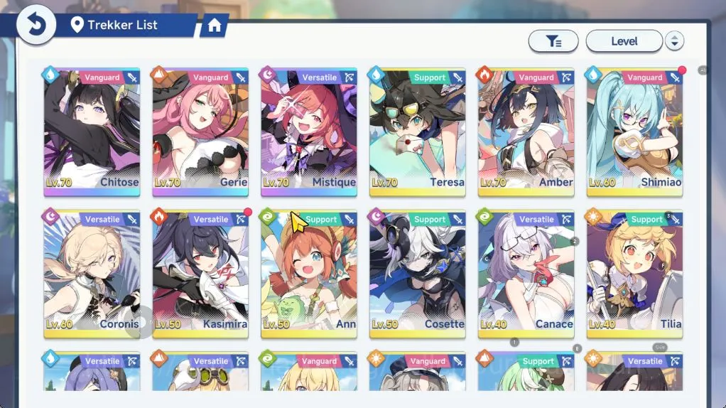 Stella Sora Accounts GLOBAL| Lv23 | 4 SSR (Mistique T1,Chitose,Gerie)+Sign,Nazuna |2 SSR Disc,15 SR Disc | Log Yostar 5