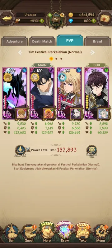 The Seven Deadly Sins: Grand Cross Accounts Midgame Asia |2.9M CC| 1LR + 4UR + Full Collab Solev + 600 Gems (Elizabeth 4