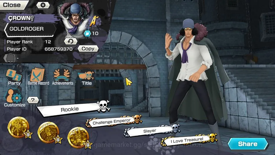 One Piece Bounty Rush Accounts Mid-Tier Global|7 META EX[Charlotte Linlin,Monsters Kaido,Yamato,Kuzan,Rob Lucci,Gol D