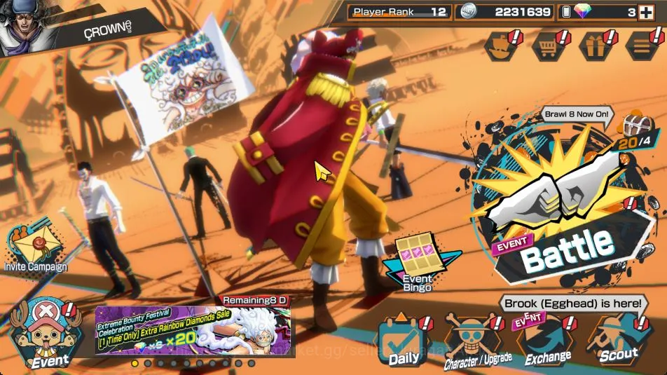 One Piece Bounty Rush Accounts Mid-Tier Global|7 META EX[Charlotte Linlin,Monsters Kaido,Yamato,Kuzan,Rob Lucci,Gol D 5