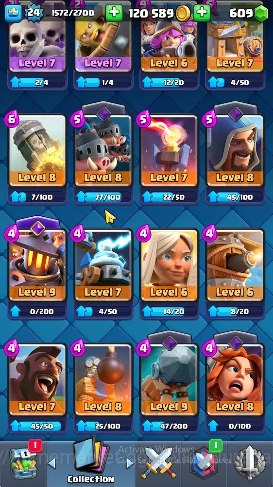 Clash Royale Accounts Starter Lvl 24 | Trophy 3580 | KTL 9 | Card 68 | 2 EVO, 1 Legend, 17 Epic, 24 Rare, 26 Common | 609 3