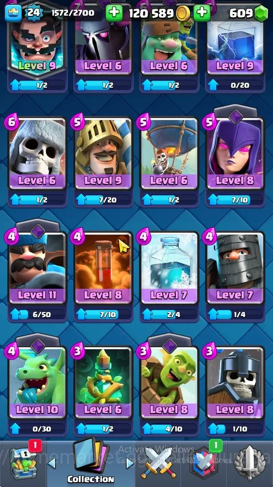 Clash Royale Accounts Starter Lvl 24 | Trophy 3580 | KTL 9 | Card 68 | 2 EVO, 1 Legend, 17 Epic, 24 Rare, 26 Common | 609 5