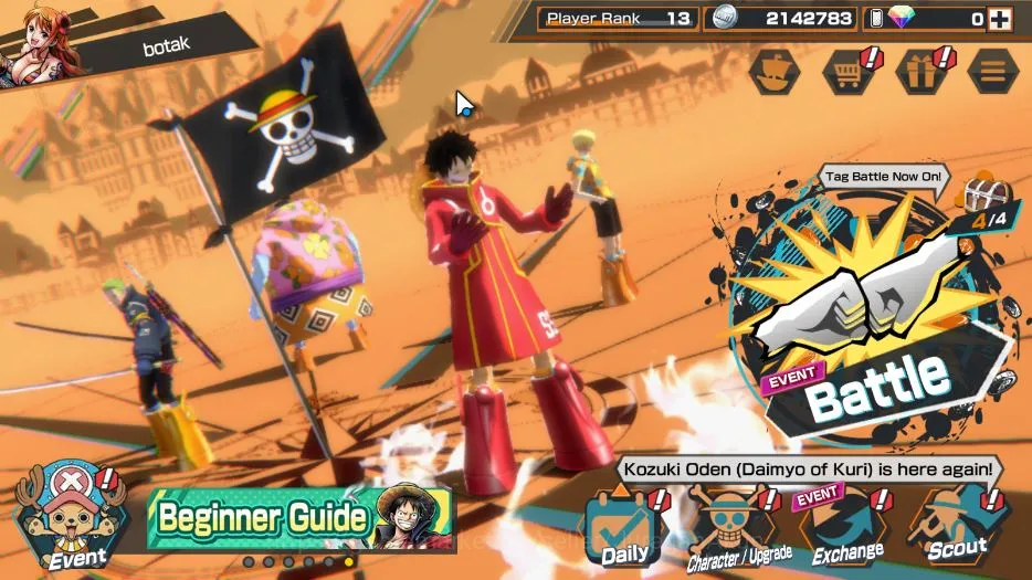 Global|3 META EX|King Pirates Gol D.Roger,St.Jaygarcia Saturn,Blackbeard Pirates Kuzan|Rank 13|Log Bandai|Check SS(OPBR1344) One Piece Bounty Rush Starter Global|3 META EX|King Pirates Gol D.Roger,St.Jayga image 1