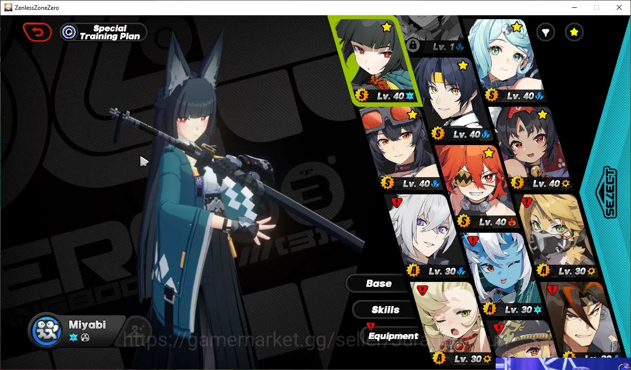 Zenless Zone Zero Accounts Mid-Game EU IK 45| 3 Limit[Seed+Sign,Miyabi,Harumasa]+ 3 Std|4 S Bgboo|MC Belle|Take Mail|Check 2