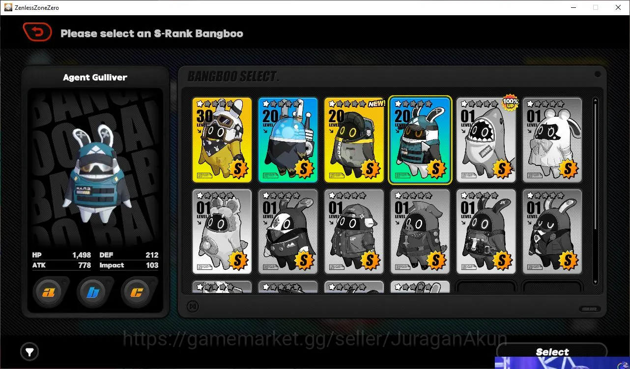Zenless Zone Zero Accounts Mid-Game EU IK 45| 3 Limit[Seed+Sign,Miyabi,Harumasa]+ 3 Std|4 S Bgboo|MC Belle|Take Mail|Check 4