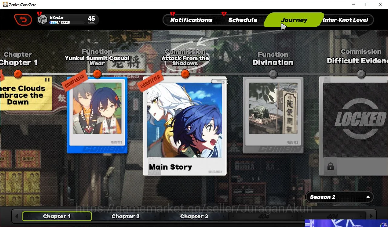 Zenless Zone Zero Accounts Mid-Game EU IK 45| 3 Limit[Seed+Sign,Miyabi,Harumasa]+ 3 Std|4 S Bgboo|MC Belle|Take Mail|Check 5