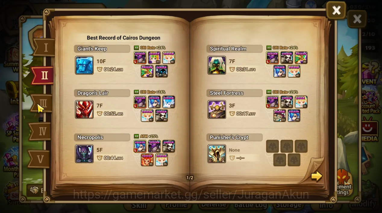 Summoners War: Sky Arena Accounts Starter GLOBAL Best STARTER Lv 45|2 LD Tian Lang,Vancliffe|9 Total 3