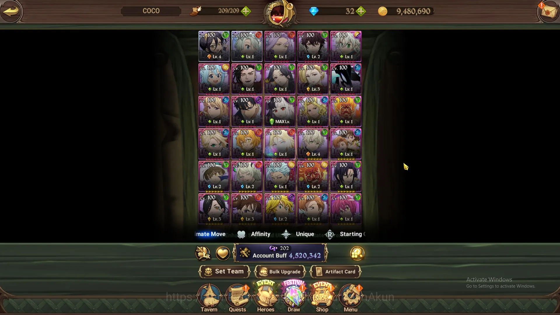 The Seven Deadly Sins: Grand Cross Accounts Midgame ASIA|4,5M CC|2 LR+8 2