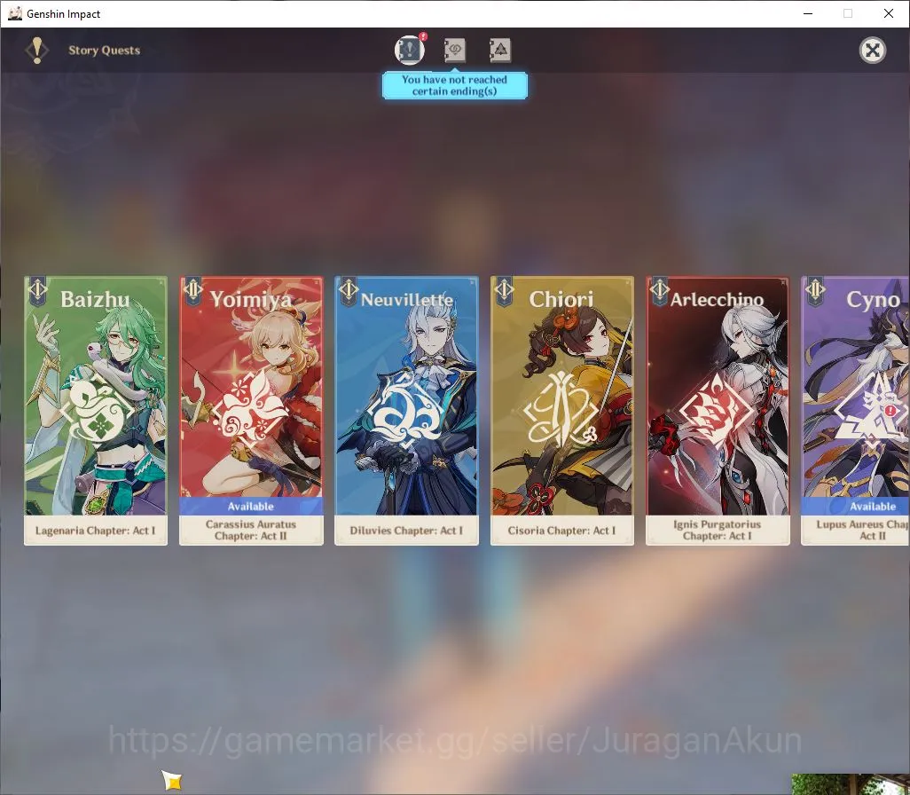 Genshin Impact Accounts Mid Game ASIA|AR 56|6 Limited +9[5* Weapon]|Neuvill 11