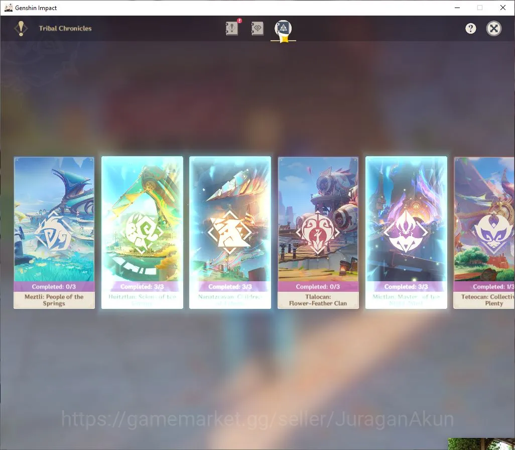 Genshin Impact Accounts Mid Game ASIA|AR 56|6 Limited +9[5* Weapon]|Neuvill 13