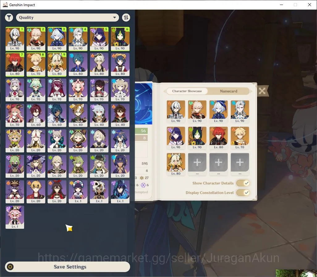Genshin Impact Accounts Mid Game ASIA|AR 56|6 Limited +9[5* Weapon]|Neuvill 3