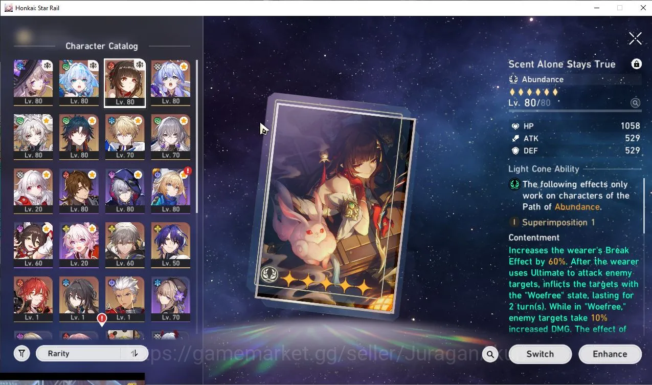 Honkai Star Rail Accounts ASIA|TL68|6 limited [(The Herta,Cerydra,Lingsha,Ro image 4
