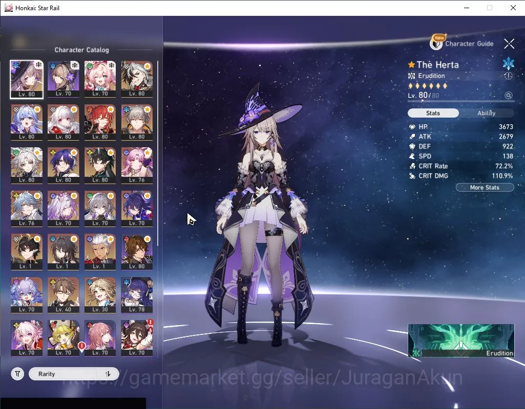 Honkai Star Rail Accounts ASIA|TL 70|11 Limited|Boothill+Sign,E1 Robin,Casto image 2