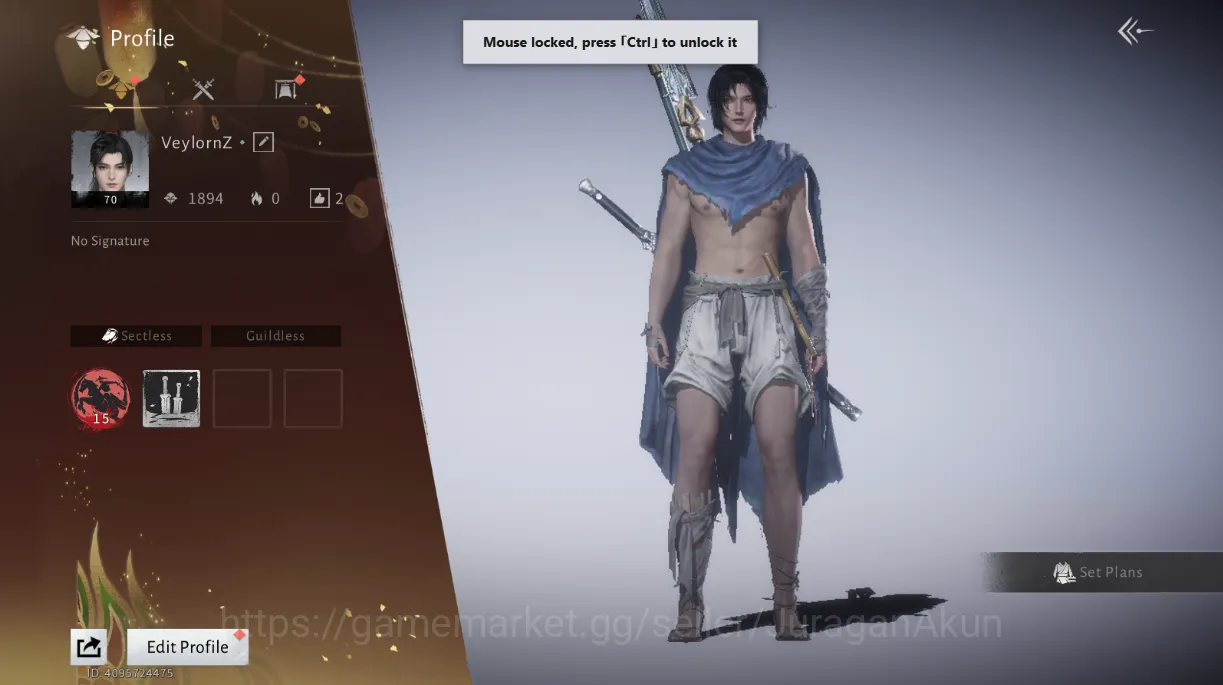 GLOBAL Lv70 | GS 15692 | Nameless Sword + Nameless Spear |4775 Jade|Female MC|Low Explore|Netease| Take Mail (WWM775) Where Winds Meet Accounts GLOBAL Lv70 | GS 15692 | Nameless Sword + Nameless image 1