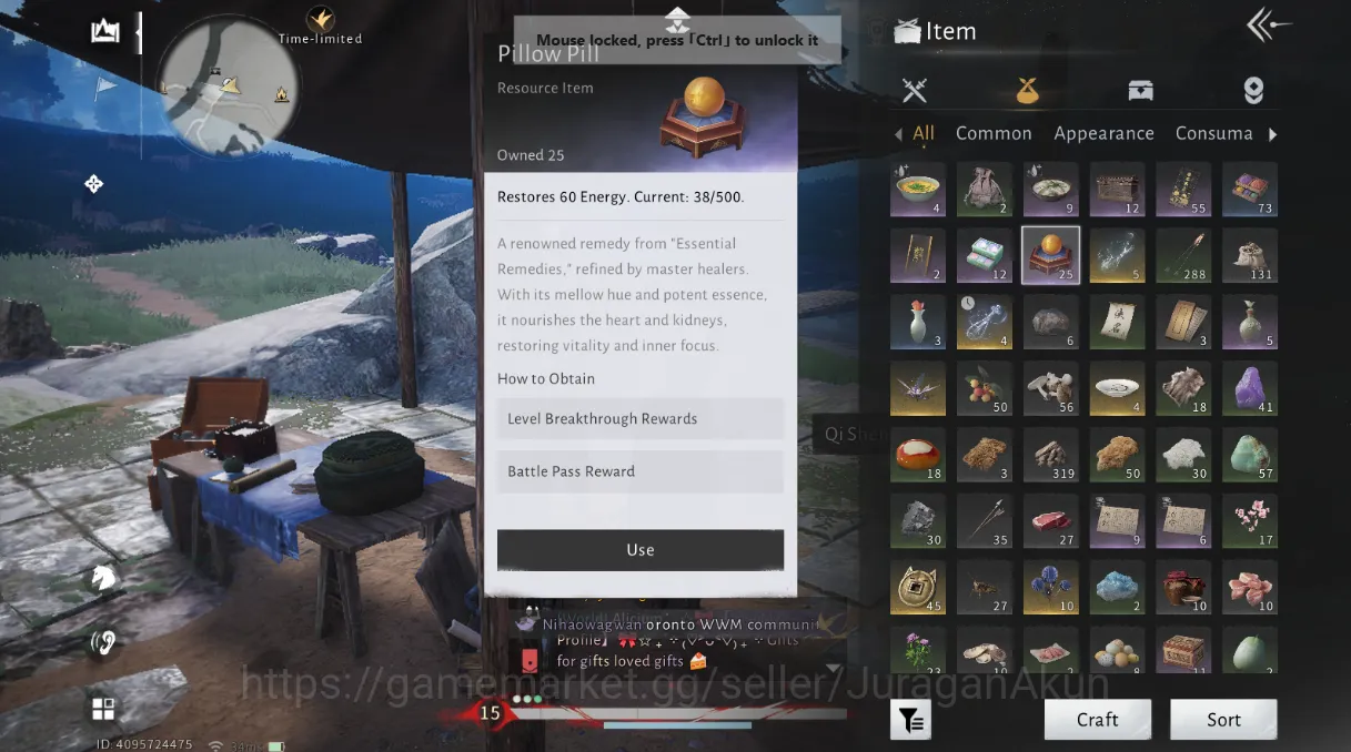Where Winds Meet Accounts GLOBAL Lv70 | GS 15692 | Nameless Sword + Nameless Spear |4775 Jade|Female MC|Low Explore|Netease 2