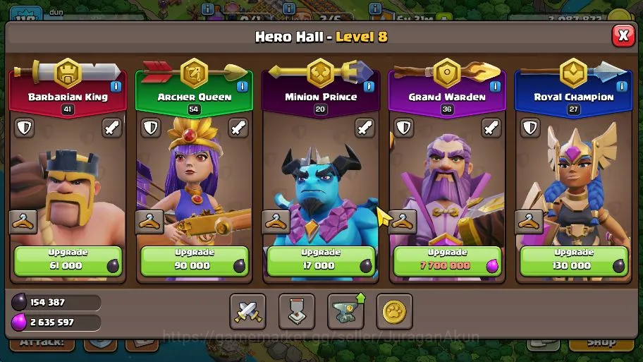 Clash of Clans Accounts Mid-Tier TH 14 - BH 7|Limited Skin|LV 118|HH 8|BK 41,AQ 54,GW 36,MP 20,RC 27|Gems 133|CN 3