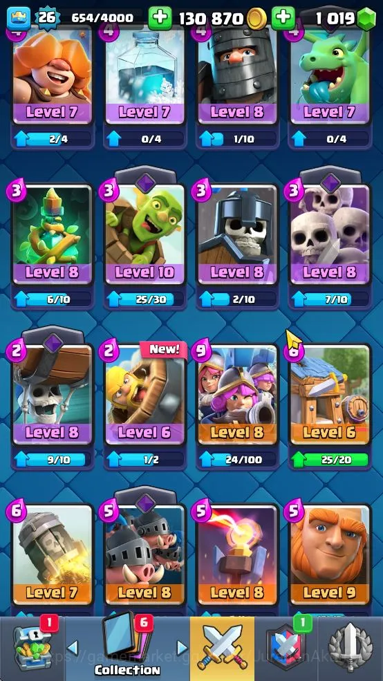 Clash Royale Accounts Lvl 26|Trophy 3962|KTL 10|Limited Skin|Card 79| 2 image 4