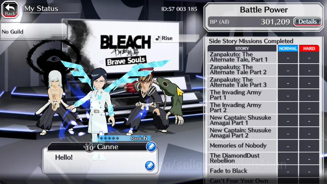 Bleach: Brave Souls Accounts Mid-Tier [GLOBAL] 10k Spirit Orbs+Fresh Story| 6 Char 5/5 Uryu TYBW25 Renji TYBW25, Jushiro