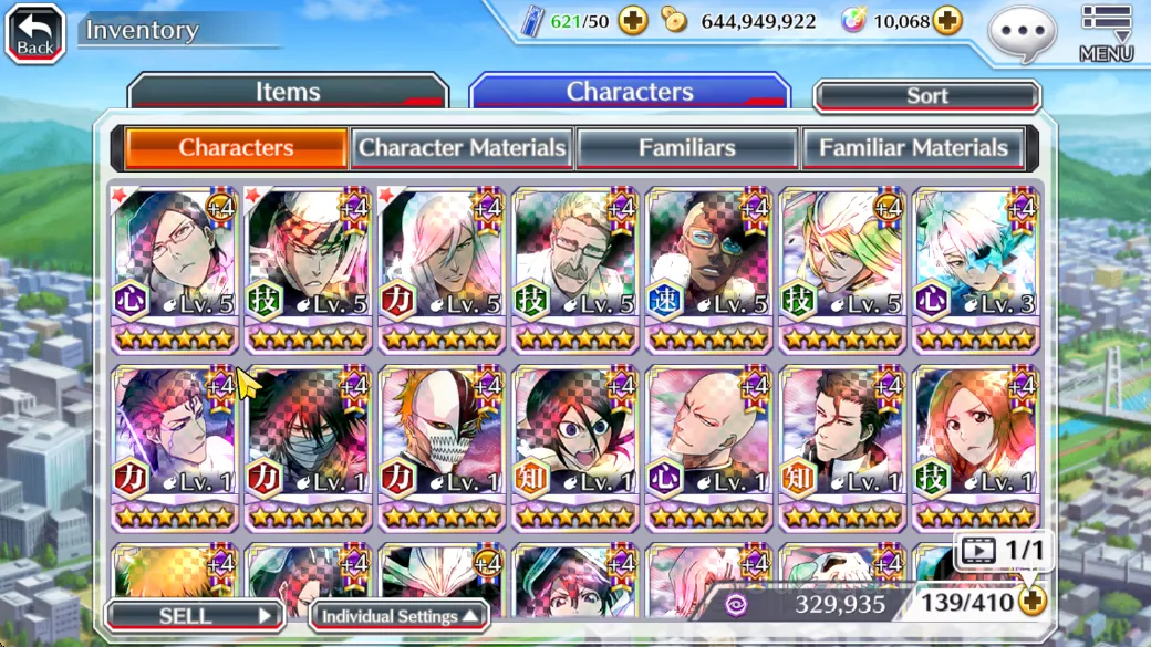 Bleach: Brave Souls Accounts Mid-Tier [GLOBAL] 10k Spirit Orbs+Fresh Story| 6 Char 5/5 Uryu TYBW25 Renji TYBW25, Jushiro 5