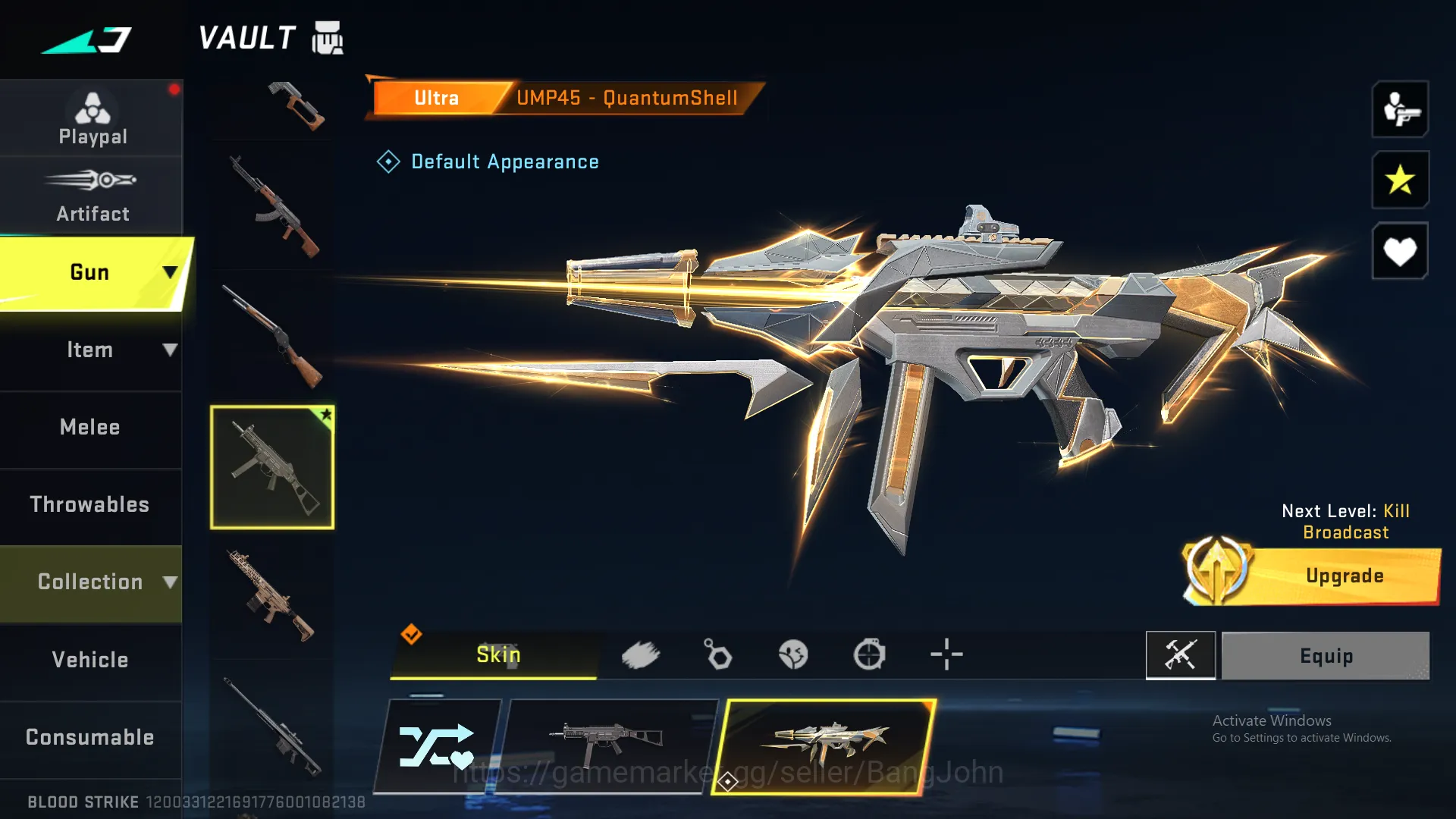 Blood Strike Accounts Others UMP Ultra | FAL Ultra | AR97 Legend | Change Name | BS177B 4