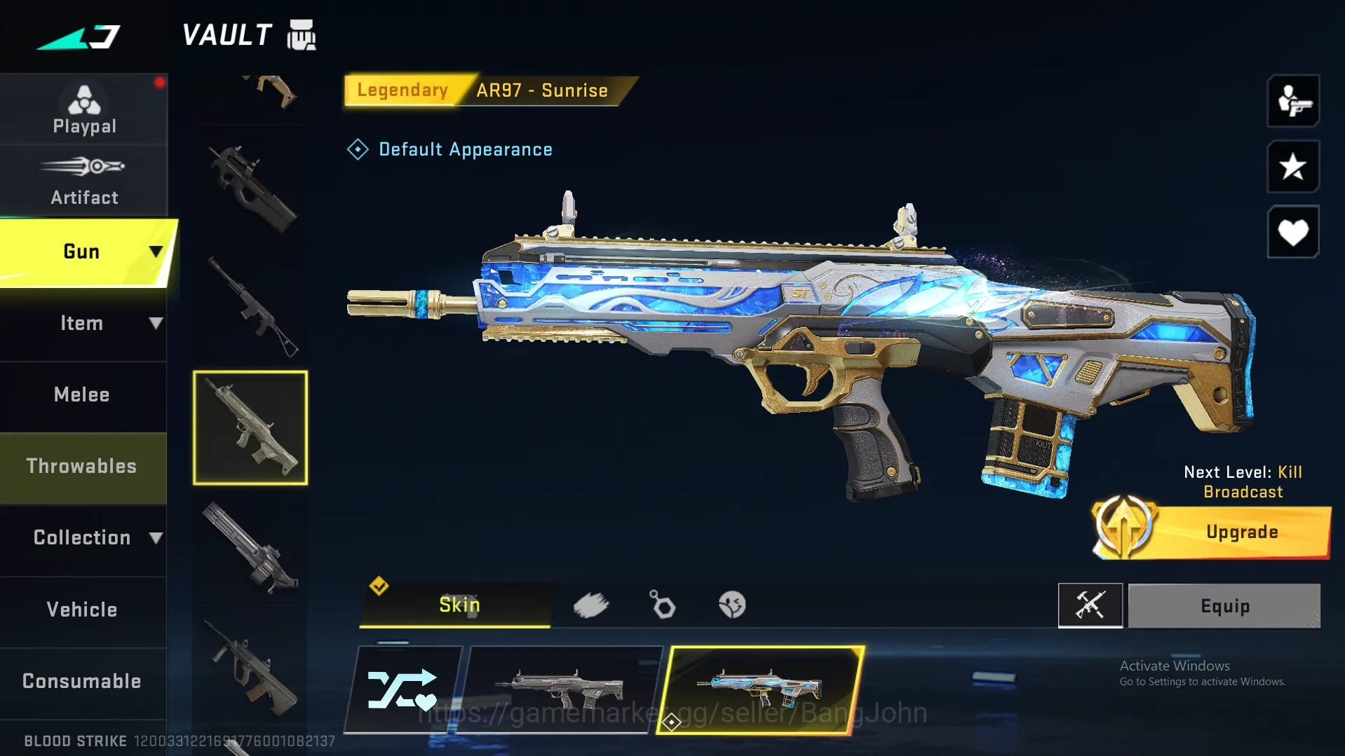 Blood Strike Accounts Others UMP Ultra | FAL Ultra | AR97 Legend | Change Name | BS177B 6