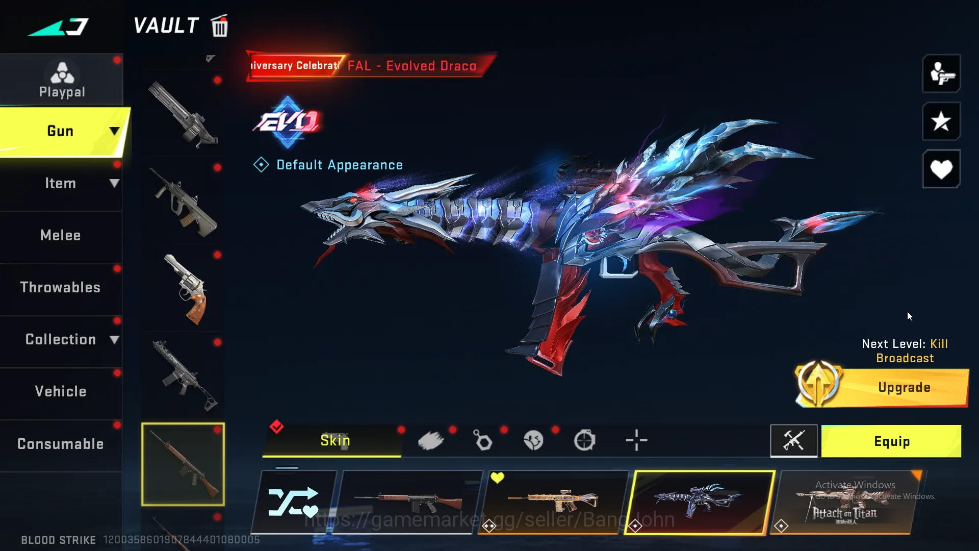 Blood Strike Accounts Others Eternal Kraken | Collab Katya | Eternal Zero | Eternal MP5 | Evo AK47 | Eternal  BS162B 11