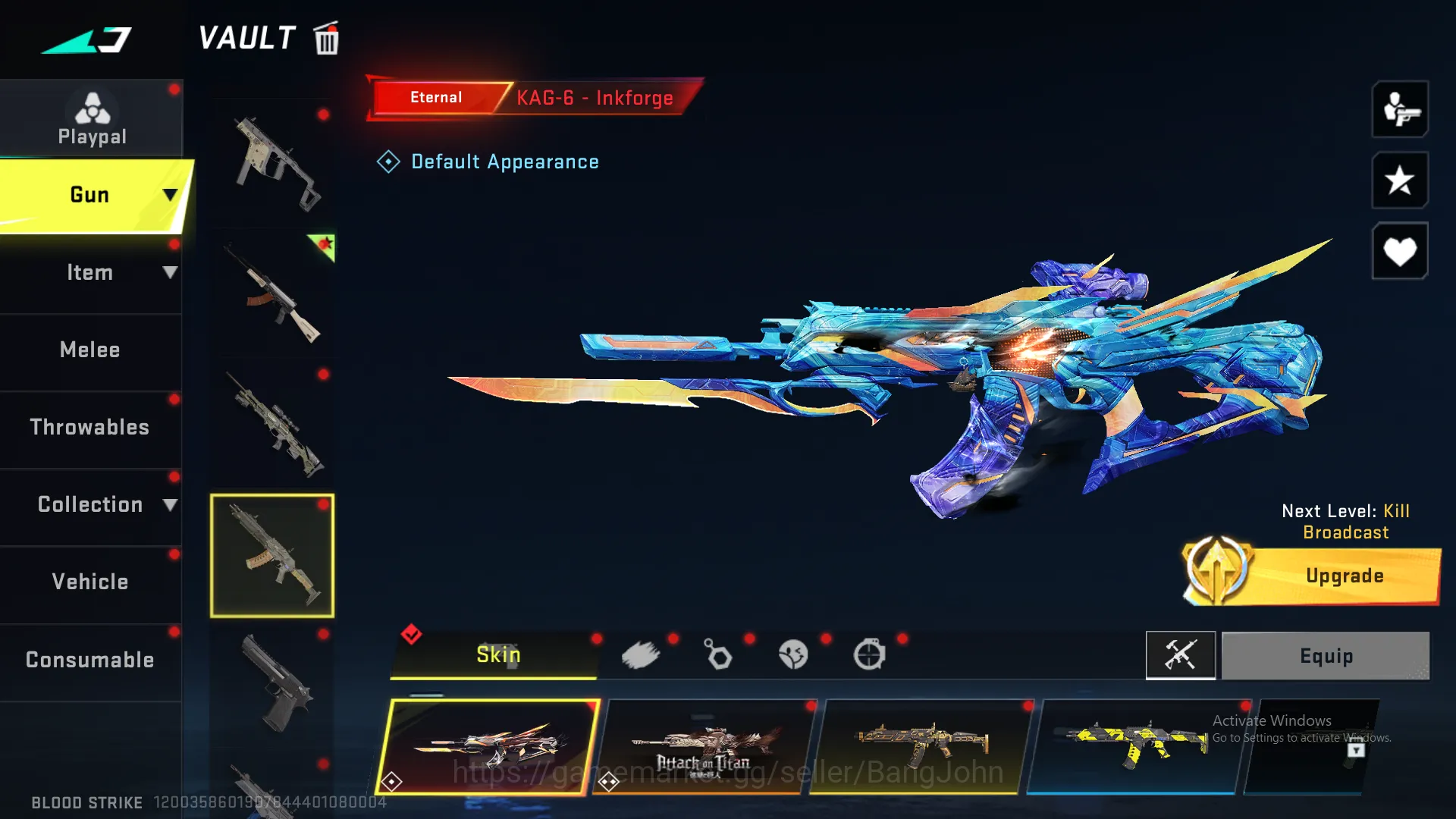 Blood Strike Accounts Others Eternal Kraken | Collab Katya | Eternal Zero | Eternal MP5 | Evo AK47 | Eternal  BS162B 8