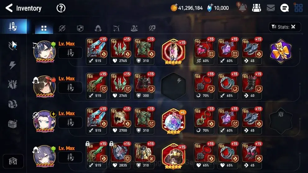Epic Seven Accounts High-End Global UnVerif|NewEra|12 ML(Harsetti,SP Politis,etc)+Rinak,Setsuka,AB Fumyr,etc|300 Rinak 14