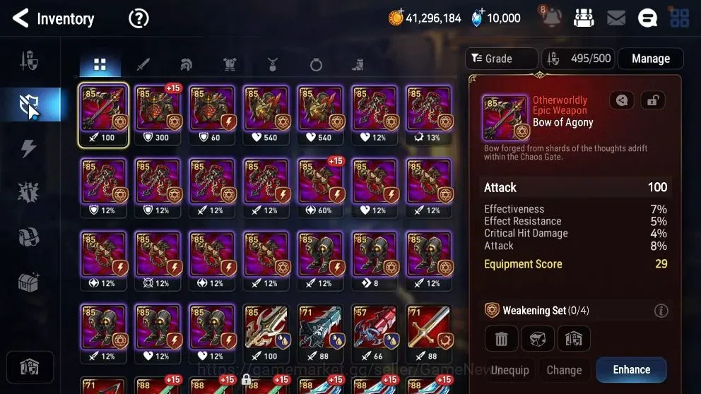 Epic Seven Accounts High-End Global UnVerif|NewEra|12 ML(Harsetti,SP Politis,etc)+Rinak,Setsuka,AB Fumyr,etc|300 Rinak 15