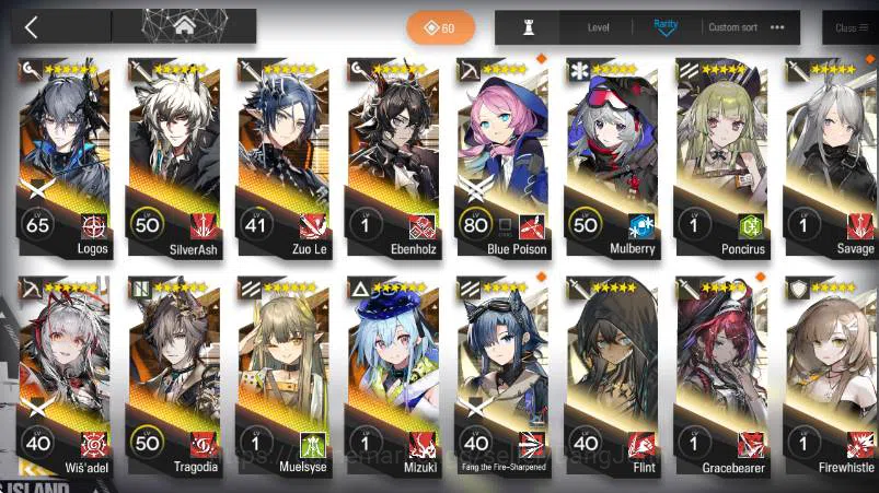 Arknights Accounts Global Lv29 | 8 Limit | Logos,SilverAsh,ZuoLe,Eben image 2