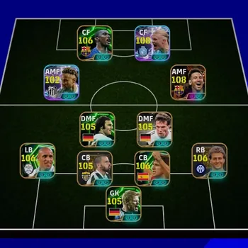 eFootball Accounts Mid-Tier =[ Collective 3257+ ]= ➜ Messi ➺ Haaland ➜ Eto ➺ Puyol ➜ Bonucci ➺ Ferri ➜ Carlos ➺ Backenbauer