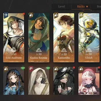 Reverse: 1999 Accounts Midgame GLOBAL|Lv 48|9 (*6 Crew) 3 Limited|Lucy P5,Ezio Auditore,Kassandra + Psychube|Kaalaa Baunaa