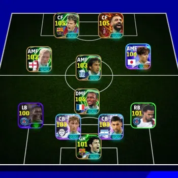 eFootball Accounts Legends & Iconic Players 3197 team strength