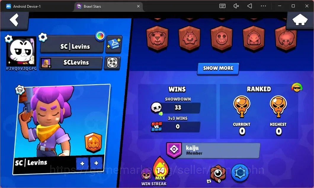 Brawl Stars Accounts Global|600 Thropy|14 Brawler|2 Max Hypercharge(She image 3