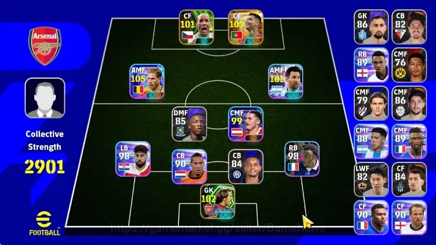 eFootball Accounts Legends & Iconic Players Android|Big Time Cristiano Ronaldo 23 Jun'26|Epic Jan Koller,David 1