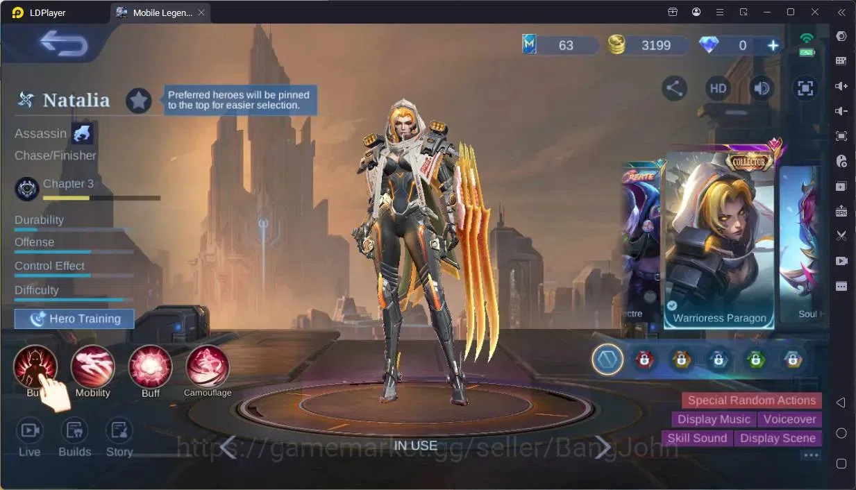 Mobile Legends: Bang Bang Accounts Global|Hero 114|Skin 134|Expert|CC Natalia|Valenti image 17