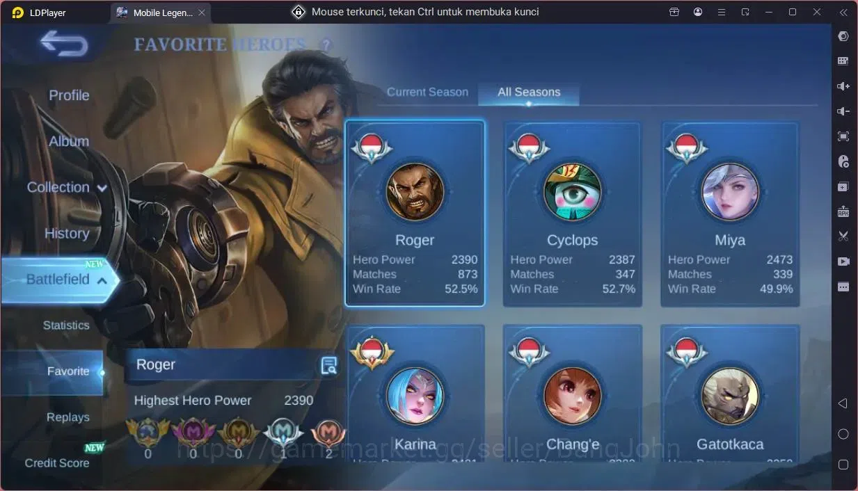 Mobile Legends: Bang Bang Accounts Global|Hero 114|Skin 134|Expert|CC Natalia|Valenti image 4