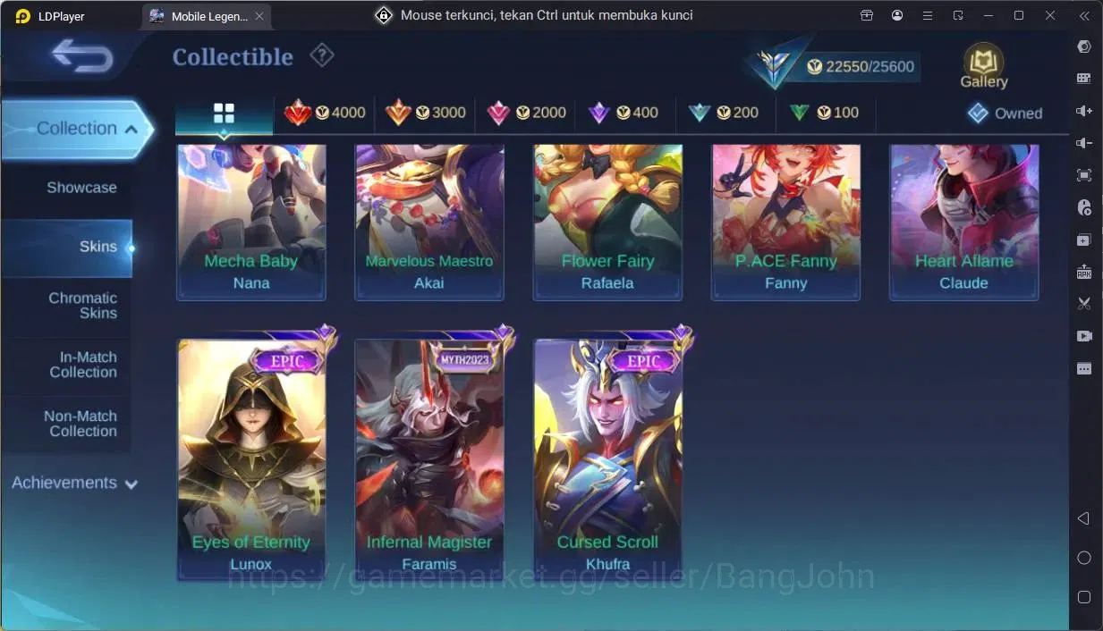 Mobile Legends: Bang Bang Accounts Global|Hero 114|Skin 134|Expert|CC Natalia|Valenti image 9