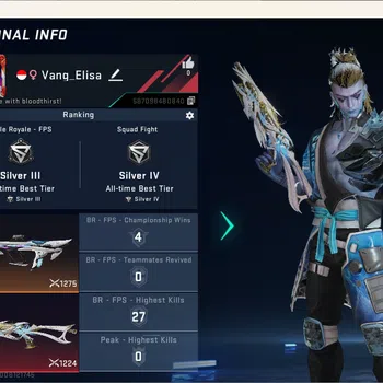 Blood Strike Accounts Others ASIA | Eternal Bizon-Seraph Lv.2 | Ultra Melee: Katar|BLEACH ETHAN | Ultra AUG-Apocalypse|Check