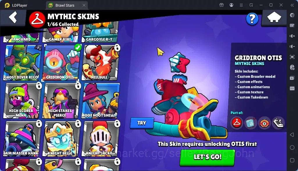 Brawl Stars Accounts Global |Trophy 1045| Brawler 1 Max with Supercharge |Skins 1 Mythic,4 Epic|Bling 6070|Protect Off|Check 12