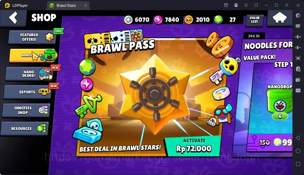 Brawl Stars Accounts Global |Trophy 1045| Brawler 1 Max with Supercharge |Skins 1 Mythic,4 Epic|Bling 6070|Protect Off|Check 15