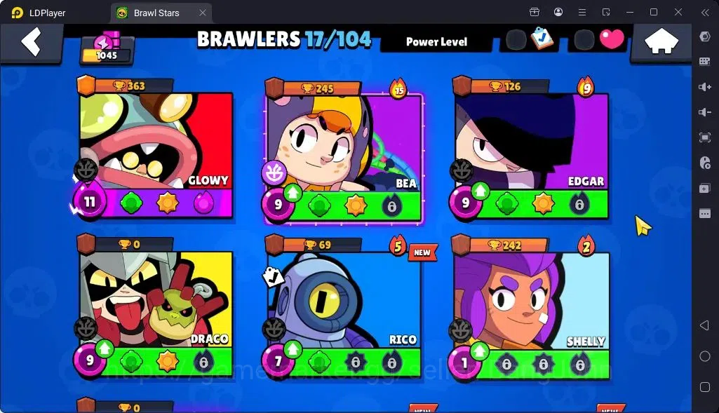 Brawl Stars Accounts Global |Trophy 1045| Brawler 1 Max with Supercharge |Skins 1 Mythic,4 Epic|Bling 6070|Protect Off|Check 16
