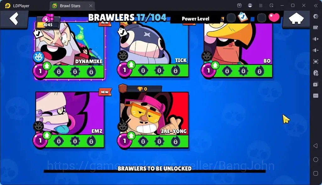 Brawl Stars Accounts Global |Trophy 1045| Brawler 1 Max with Supercharge |Skins 1 Mythic,4 Epic|Bling 6070|Protect Off|Check 18