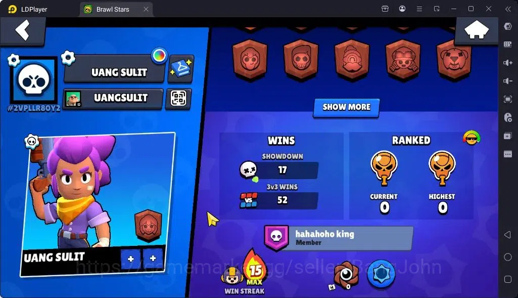 Brawl Stars Accounts Global |Trophy 1045| Brawler 1 Max with Supercharge |Skins 1 Mythic,4 Epic|Bling 6070|Protect Off|Check 3
