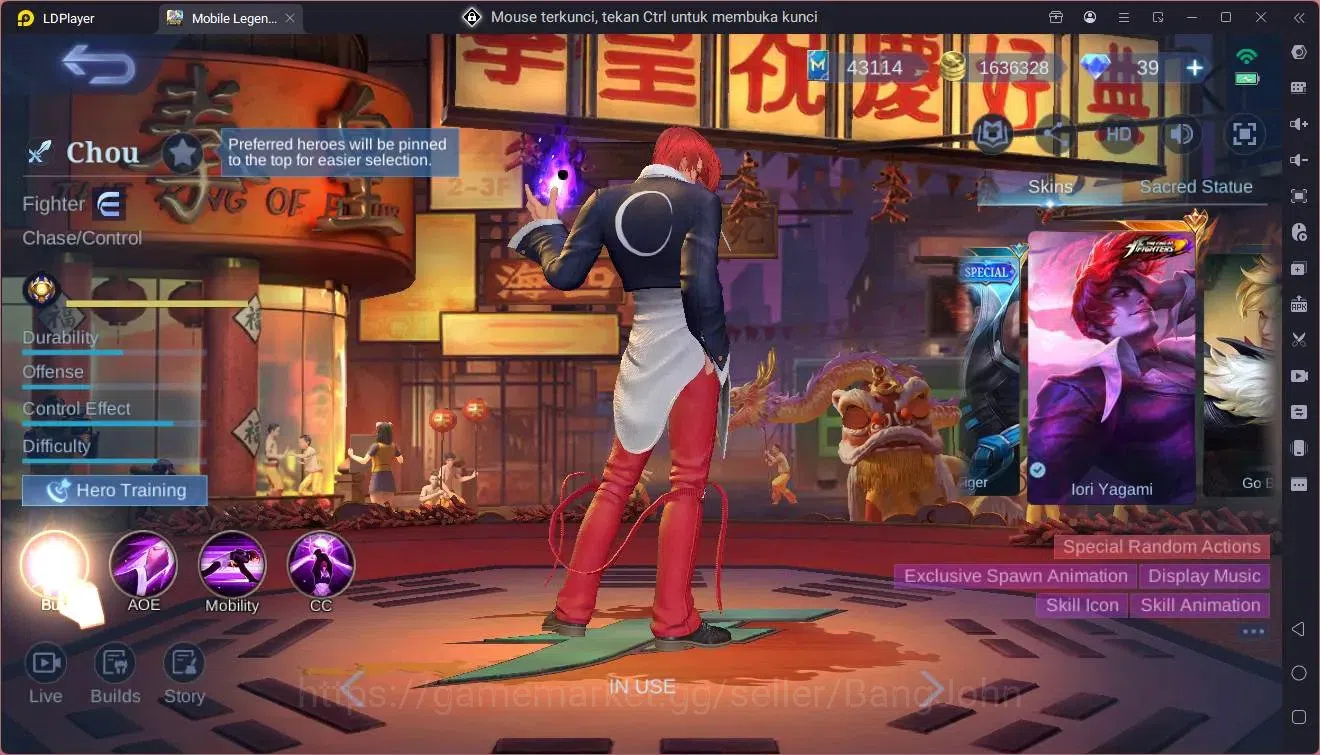 Mobile Legends: Bang Bang Accounts Global|Hero 131|Skin 405|Exalted|Legend Miya,Saber image 4