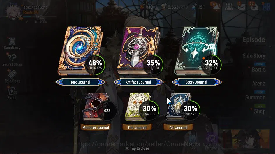 Epic Seven Accounts ASIA Verif|14 ML(BArunka,C Lilias,SE Celine,Etc),S image 4